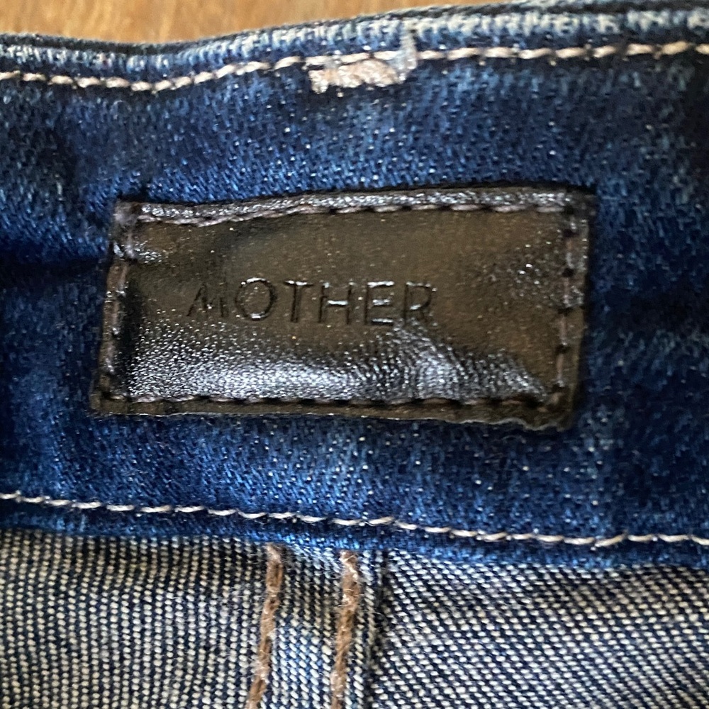 MOTHER Mother High Waisted Looker Ankle Looker Fray Night Owl Size 27 - Picture 3 of 14